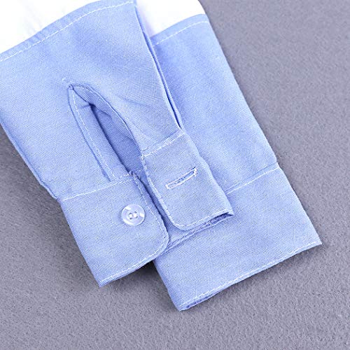 Image of MYGBCPJS 3Pcs Boy Handsome Outfit Set Plaid Shirt + T-Shirt + Suspender Jean Sets