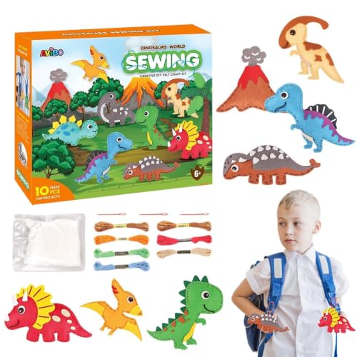 Kit de costura para principiantes y juguetes preescolares de fieltro DIY