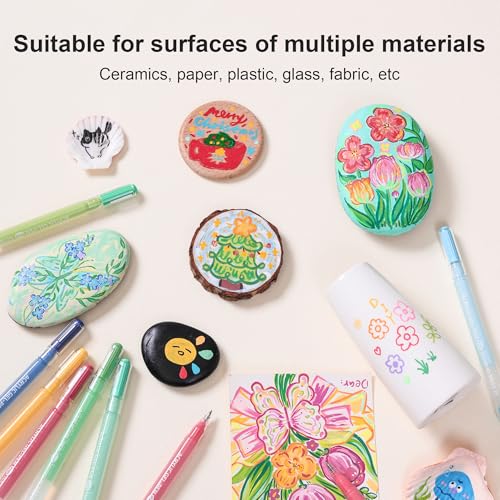 144 Colors Acrylic Gel Pens for Adult Coloring Journaling Artistic Creation by Woncsiney - Image 5