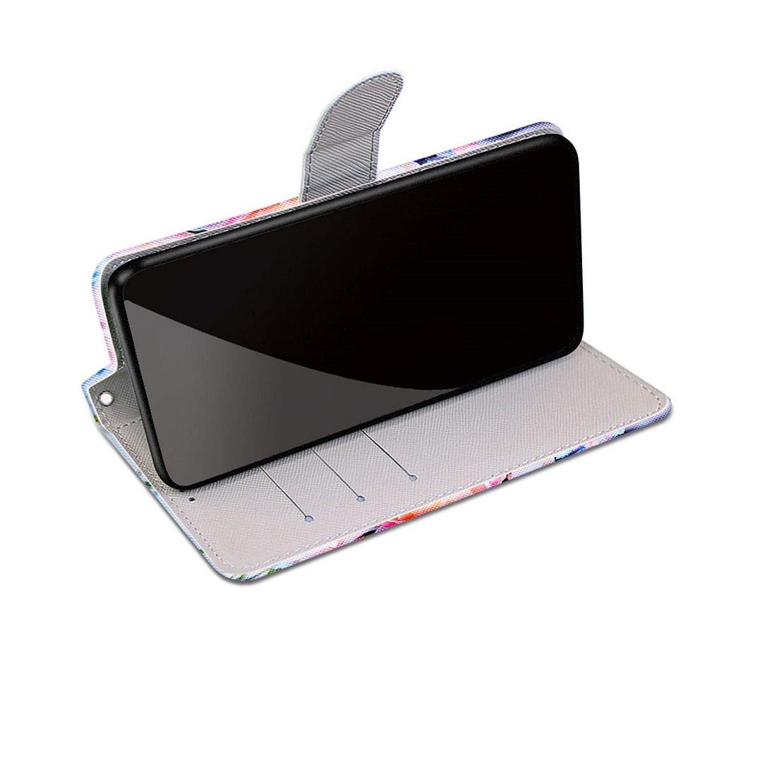 SaturCASE - Custodia A Portafoglio In Pelle Sintetica Con Motivo Mandala Per Oppo A53 2020 – Colore Nero - 3