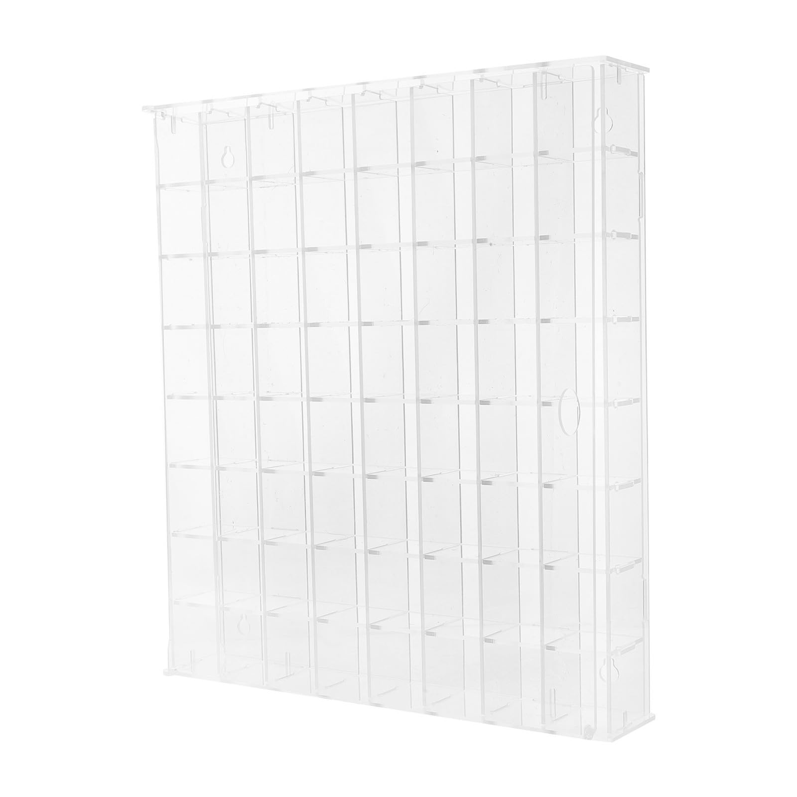 SHINEOFI Caja Expositora de Acrílico Transparente con Compartimentos Vitrina para Colección de Minerales y Rocas con Puerta Magnética Organizador Versátil para Cristales y Exhibición