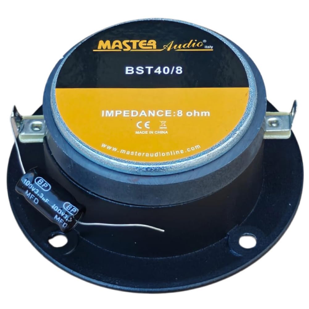 ZESTAW DO MASTER AUDIO BST40/8, 2 smukłe głośniki wysokotonowe, średnica 9,7 cm, 175 W RMS, maks. 350 W, 8 omów, 105 dB, głębokość 4,1 cm, do użytku domowego, za parę