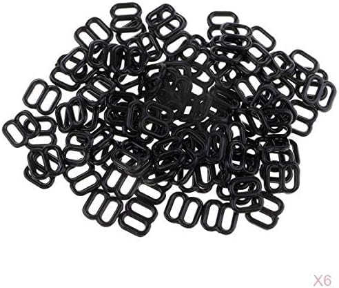 600x Nylon 6mm 8 Bra Strap Lingerie Adjustment Clips Hooks Fig Fasteners - and Adjustable, Perfect for Undergarment and Bikini Sewing Fasteners, WMWC32A5JWQURPESA