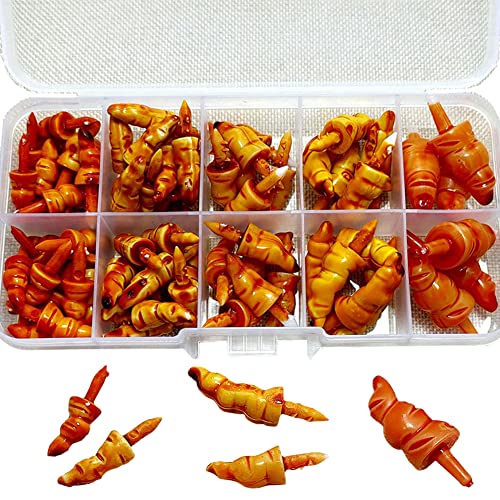 70 Pieces Snowman Nose Findings Plastic Santa Claus Snowman Nose Plastic Nose DIY Ornament Christmas Decoration Craft Snowman Nose Accessories for Christmas Snowman Crafts 5 Sizes Orange