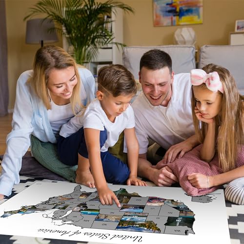 Wholesome Home Goods Us Scratch Off Map Poster With Photos Underneath Of All 50 States Scratch Off Map In The Usa Map Of Travels Poster 24 X 18 Inches thumb #6