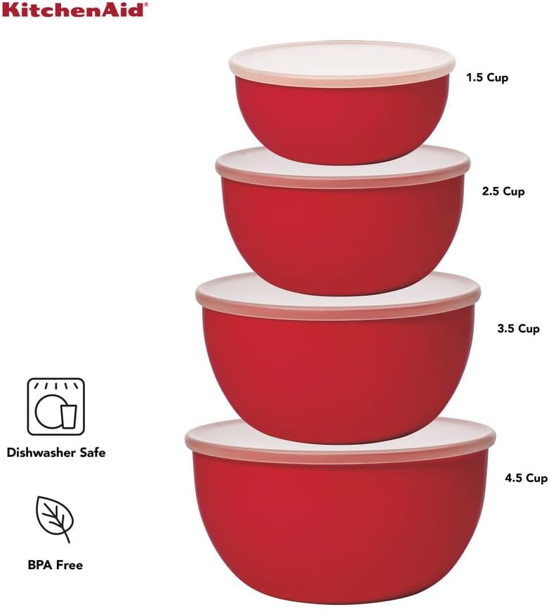 KitchenAid Prep Bowls with Lids, Set of 4 - Image 2