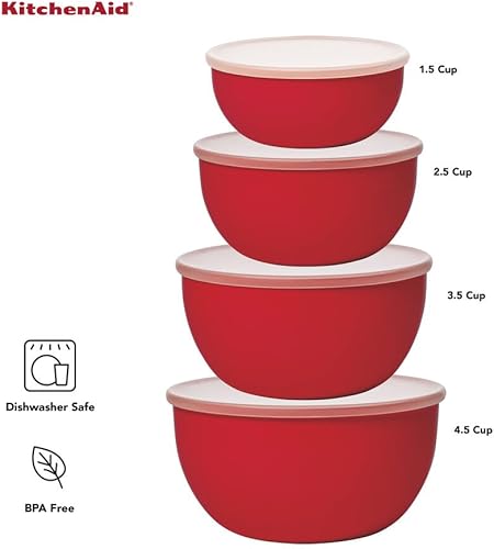 Miniatura 2 de KitchenAid Cuencos de preparación con tapas, juego de 4