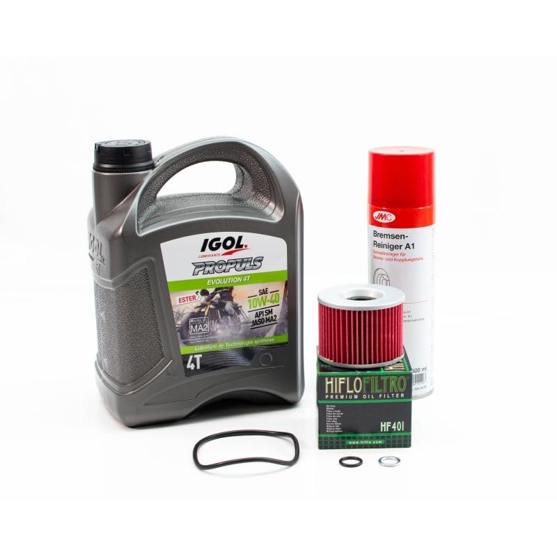 Kit di manutenzione cambio olio standard per YAMAHA FZX 750 Fazer dal 1987 al 1989 - IGOL PROPULS EVOLUTION 10W40 4L