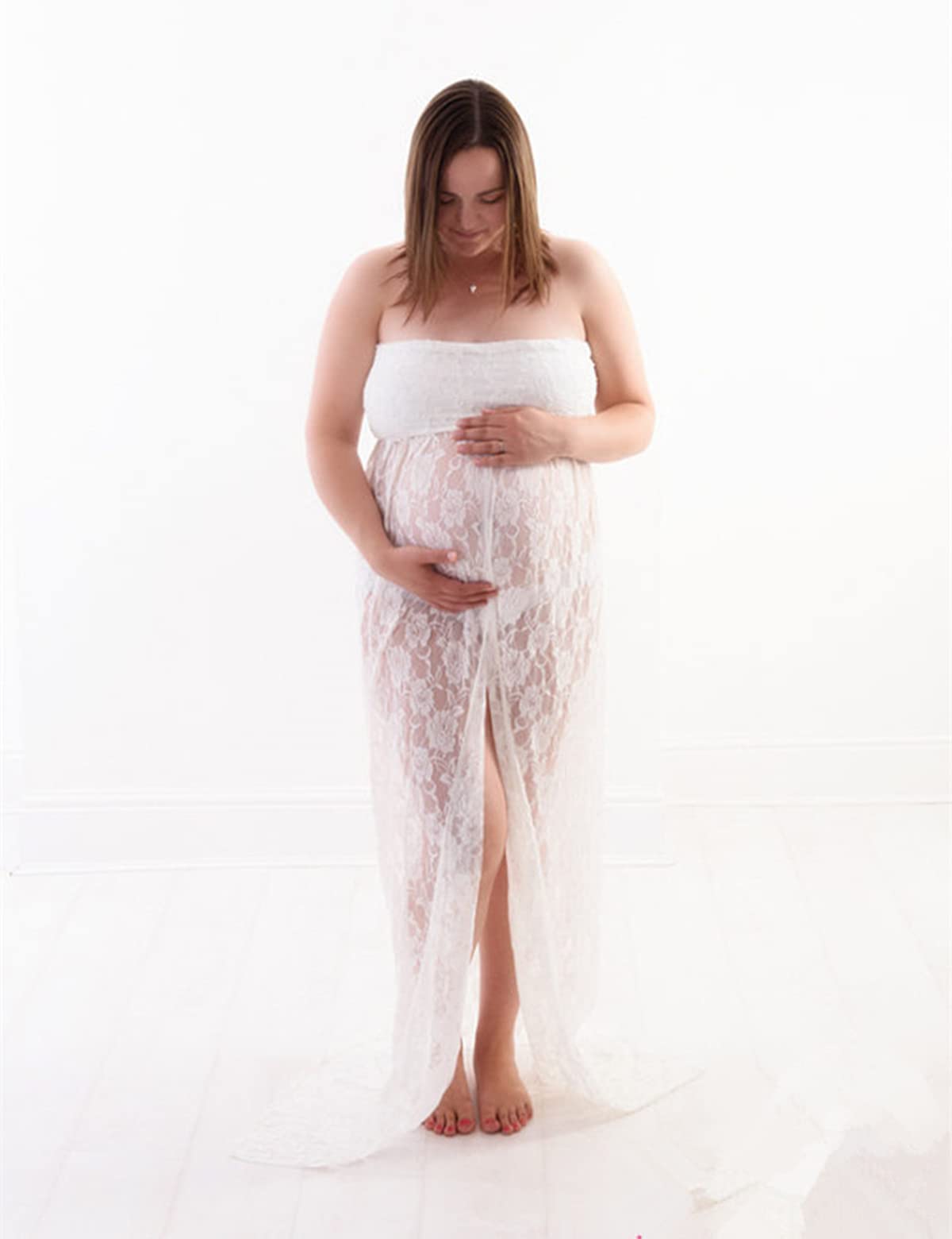 Mujer Embarazada Largos Vestido de Fiesta Faldas Fotográficas de Maternidad Apoyos De Fotografía Vestidos de Maternidad