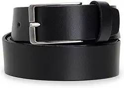 Cinto Masculino Em Couro Social Face Única 35mm Melhor Presente Para Pais Namorados