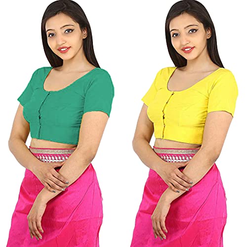 Image of Namita Women's Rubia Cotton Solid Half Sleeve Blouse