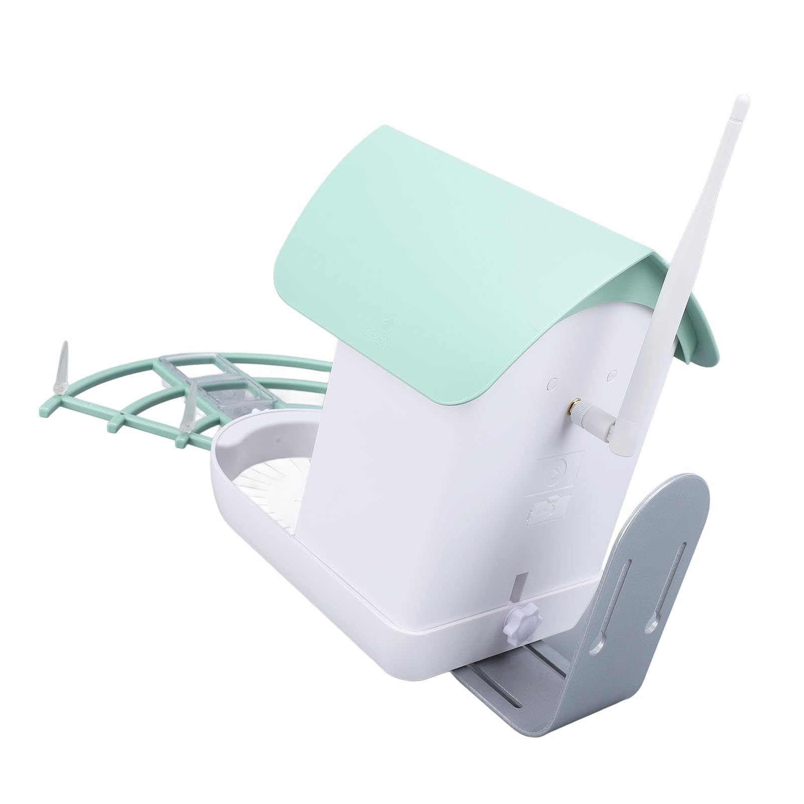 Generic Mangiatoia per Uccelli Ad Energia Solare con Fotocamera 1080P Design Intelligente Wireless per Appassionati di Birdwatching All'aperto Elegante e Funzionale