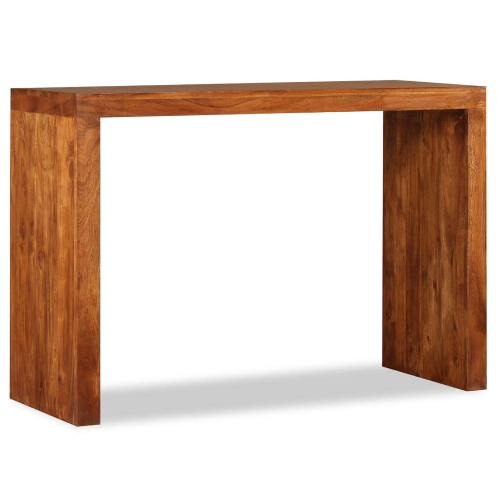 Générique Tavolo consolle in legno massiccio acacia finitura miele 110x40x76 cm | Realizzato a mano, legno duro tropicale, piano robusto, ideale come credenza o tavolo da corridoio