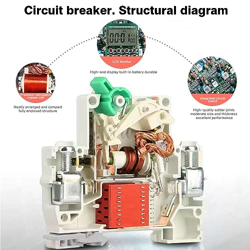 Jadeshay Timer Switch,63A AC230V Timer Relay Time Control Switch 16 Groups ON/OFF Programs Digital Programmable Time Control Circuit Breaker for Home Appliances,with DIN Rail 35mm and Screws - Image 7