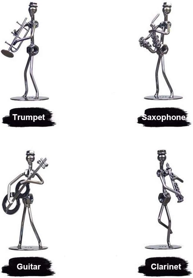 Little Iron Art Musician Creative Men/Women Music Band Crafts Home Office Desk Decoration Birthday Gift 8 Pack (Man)