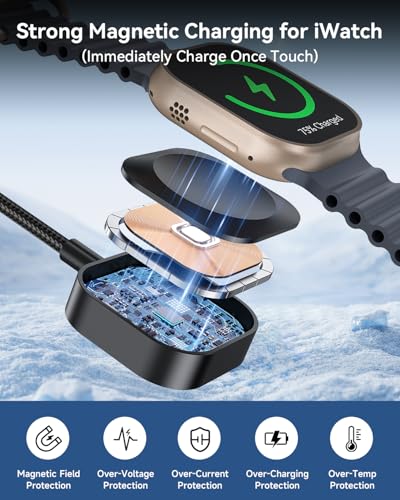 Cable de carga múltiple 100W para usar el iPhone y iPad cómodamente desde el sofá de casa 5
