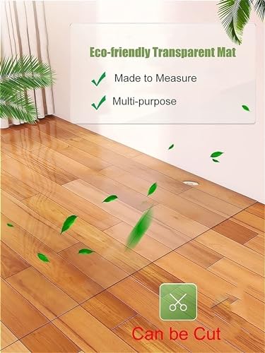 Tapete de vinilo transparente e impermeable para proteger el parqué de manchas y huellas 4