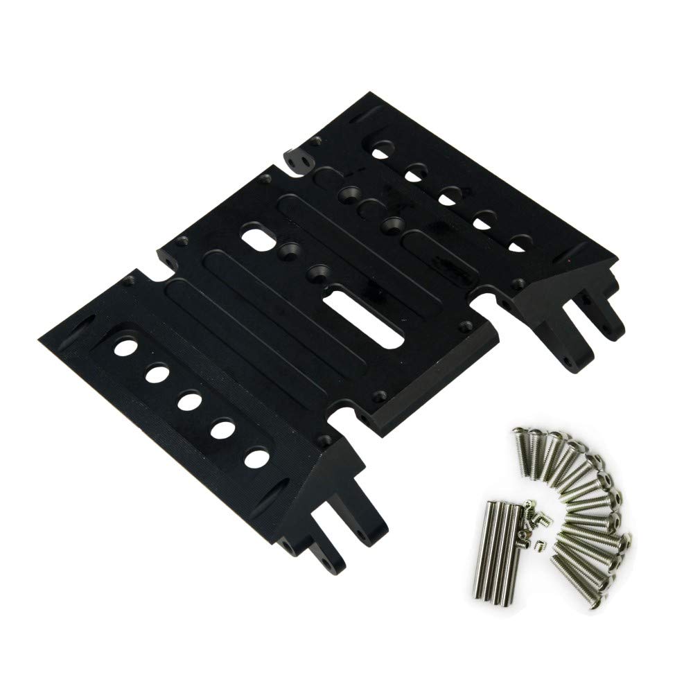 RCLions CNC Aluminum Center Gear Box Mount Skid Plate for Axial Wraith 90018 RC Crawler Car