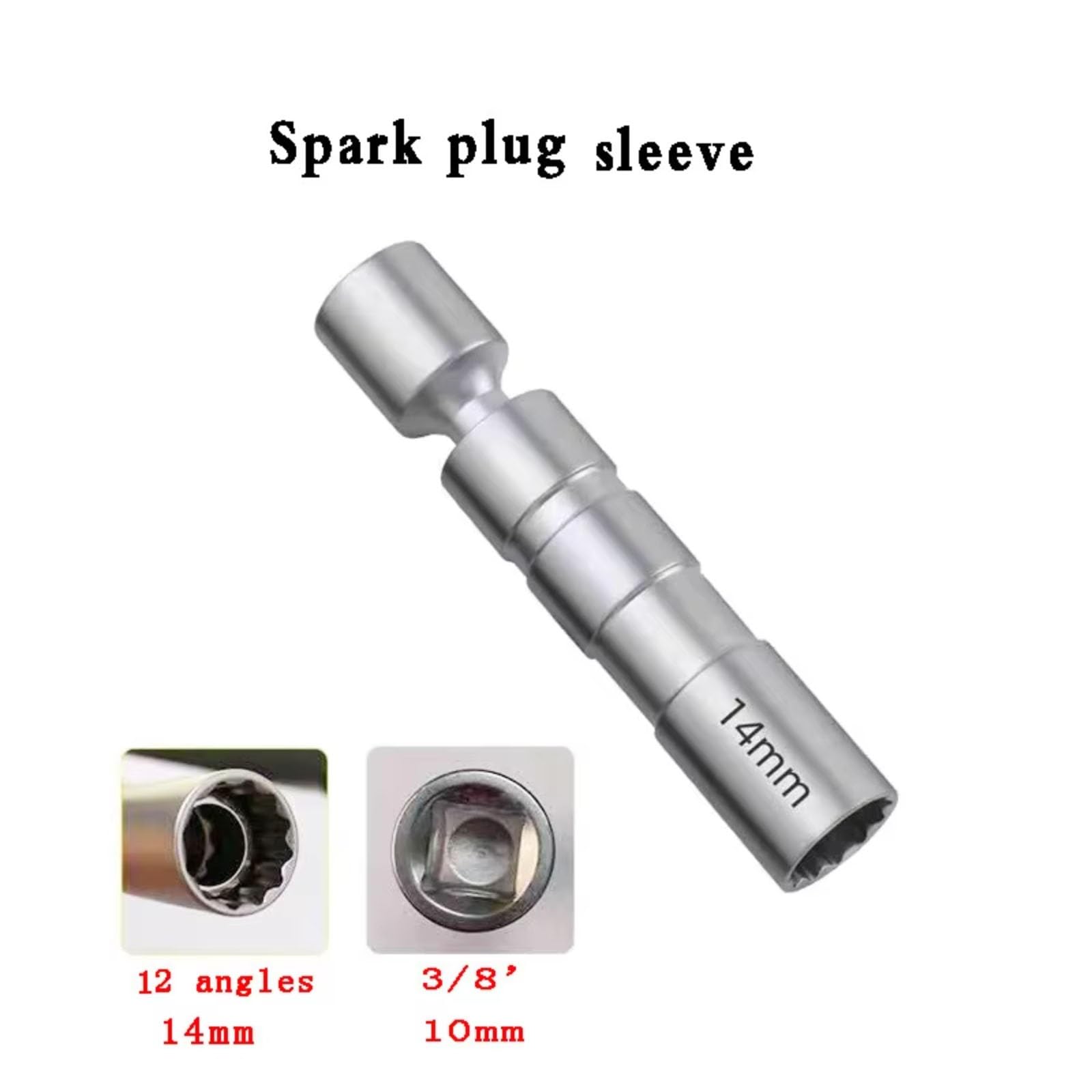 Ángulo Magnético Fino para Bujías De Pared Llave De Vaso para Bujías Herramientas De Extracción Coche Compatible con Benz Juego de Llave para Bujías