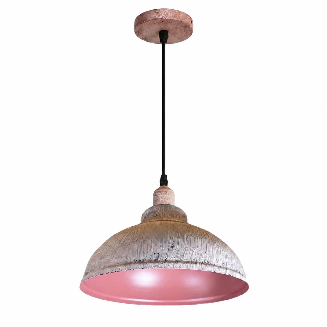LEDSone Vintage 29Ccm Curvy Dome Pendant Light 95cm Adjustable Hanging Ceiling Fixture Metal Clay for Homes, Restaurants, Cafes, Bars, Offices and Stylish Spaces โ image 1
