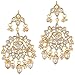 Aheli Elegant Indian Faux Kundan Studded Choker Necklace with Maang Tikka Earrings Set Ethnic Wedding Festive Wear Fashion Jewelry Gift for Women