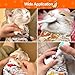 Cat Grooming Wrap Supplies 21.6*21.6 Inch Self-Adhesive Swaddle Wrap Designed for Nail Trimming with Nail Clipper Cat Restraint to Prevent Scratching Calming Swaddle Wrap for Securely Holding Cats