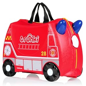 Trunki Reiskoffer & Handbagage Kinderen Frank De Brandweerwagen (Rood)