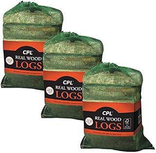 3 X CPL Homefire Real Wood Logs Bag