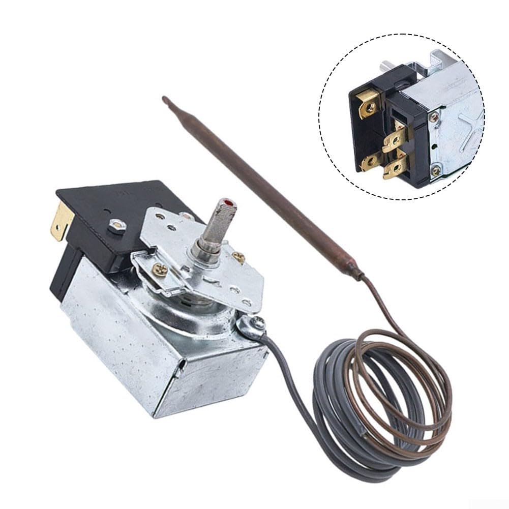 Backofen Grill Thermostat für Robertshaw KKB-9-48 PB010036 22A 120-250VAC 606F Metall Bake Broil Temperaturregler Schalter Ersatz Zubehör Silber