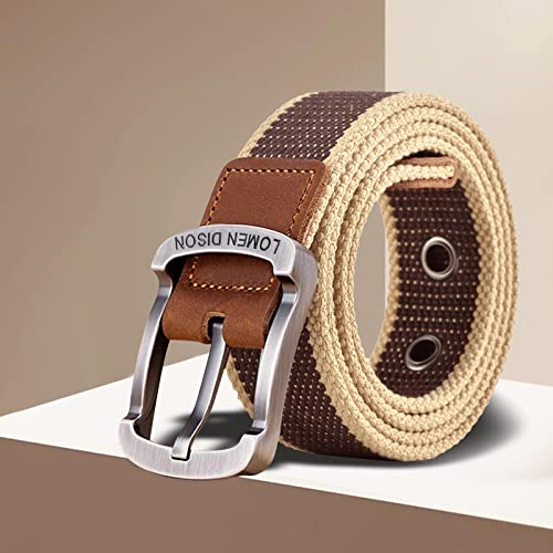 Canvas Belt Fashion Pin Buckle Training Belt Strap Jeans Accessories Travel Pants Youth3