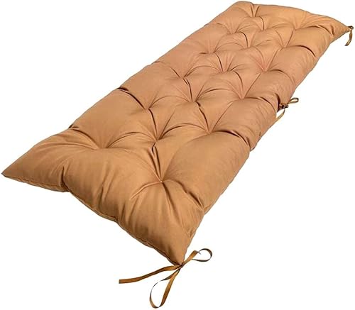 Cojín de banco impermeable para exteriores, 48 x 20 pulgadas, cojín oscilante para muebles de patio, cojines de 3 plazas, para muebles de jardín,