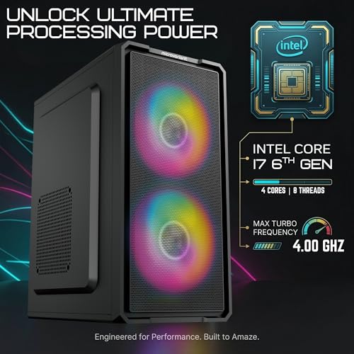 Image of Onyx ITX Compact PC | Core i7-6th Gen 4.00GHz | 8GB DDR4 RAM | 256GB NVMe SSD | 5GWiFi+BT Dongle | HD Graphics | Windows 11 Pro+Office 21 | USB 3.0 /HDMI /VGA Port | 2 Year On Site Warranty