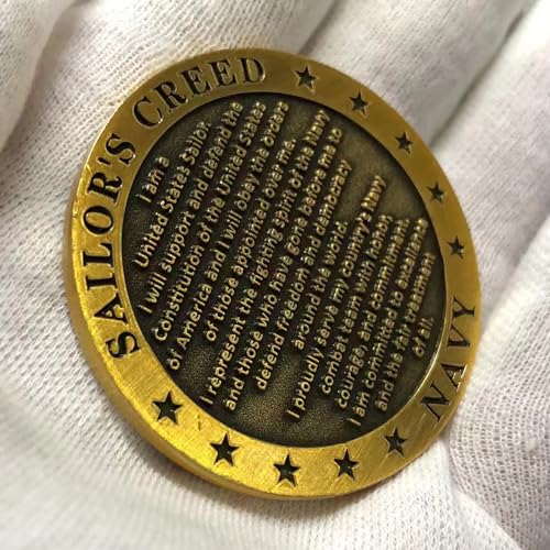 usa-navy core value sailor39s creed challenge coin single coin