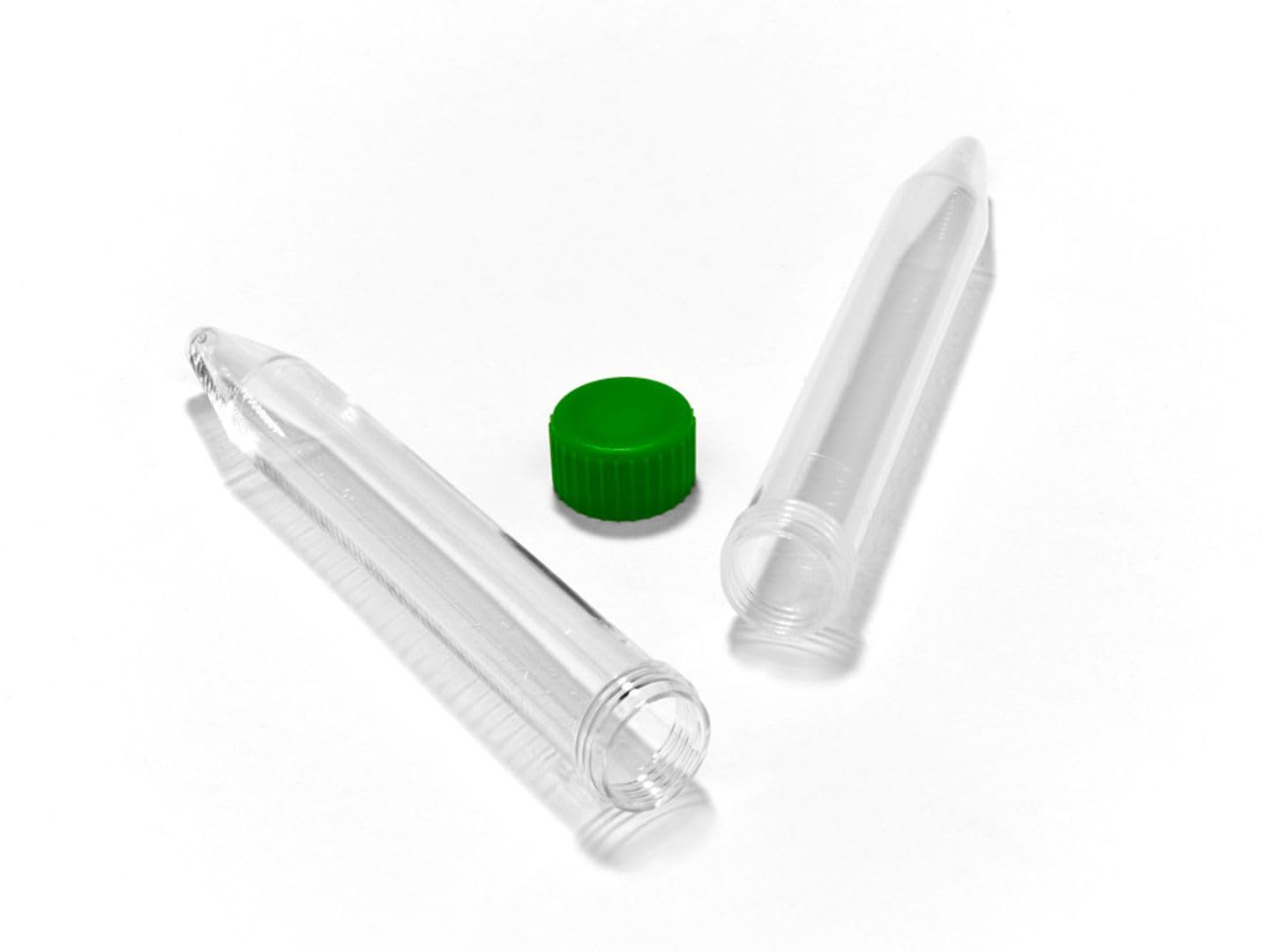 Caplugs Evergreen 240-2469-G80 - Tubos de centrífuga (15 ml, con tapón de rosca)