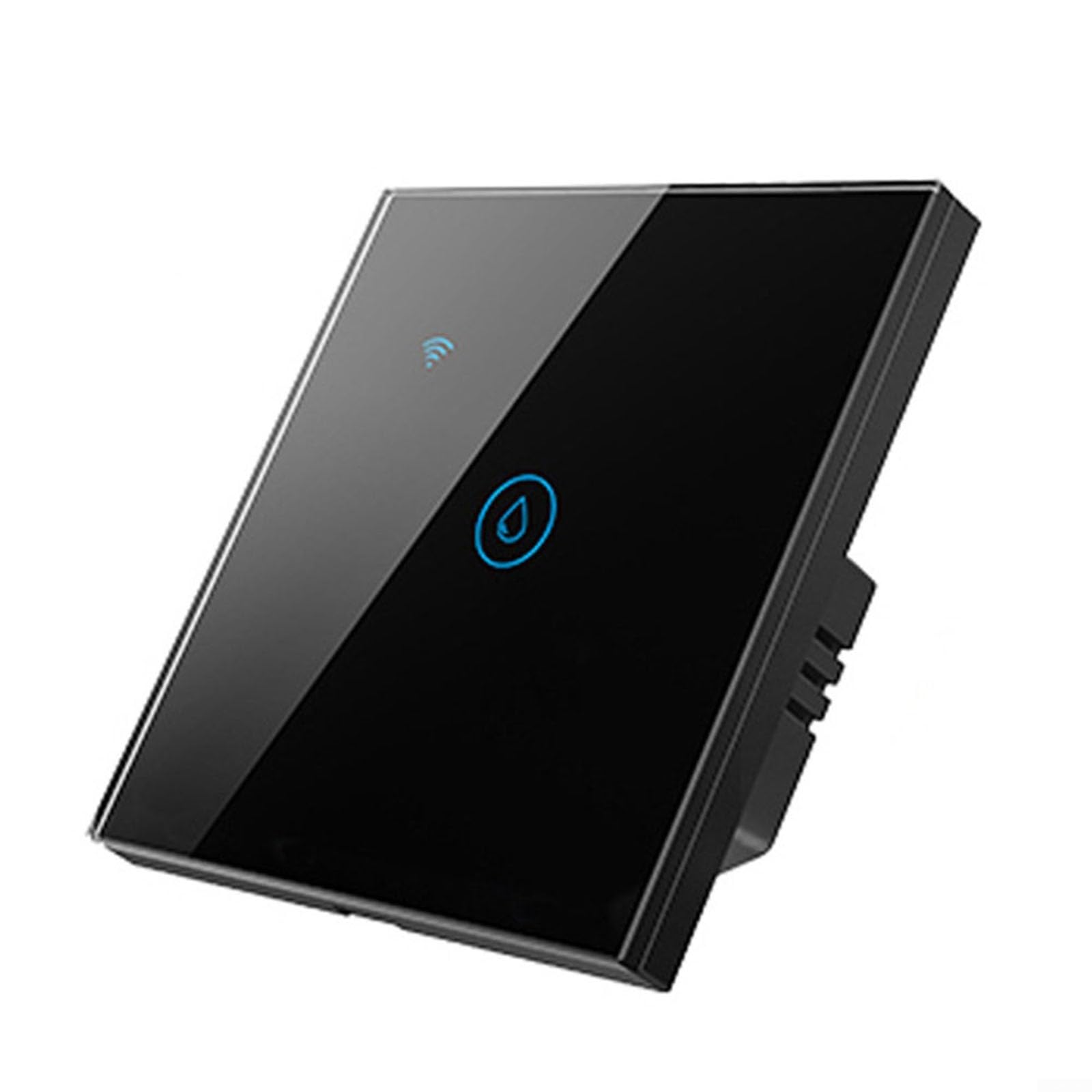 Yhenlovtt Interruptor inteligente de caldera táctil de pared con WiFi de 40 A, 2,4 G, interruptor temporizador con control de aplicación y funciones de activación de voz (blanco)