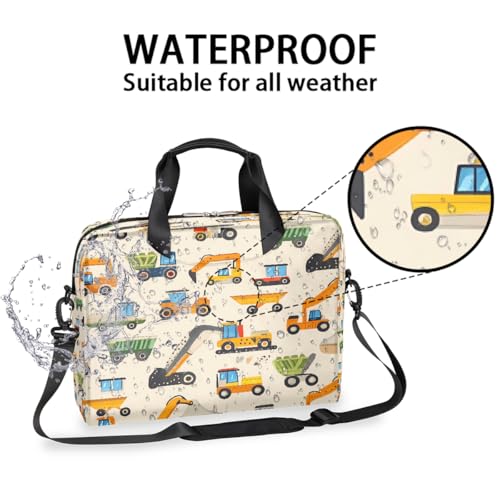 Bolsa para laptop con estampa de tractores y excavadoras miniatura 2
