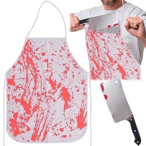 Delantal Halloween, Para Decoraciones de Terror de Fiestas de Halloween, Juegos de Personajes al Aire libre e Interiores, Artículos de Terror de Halloween