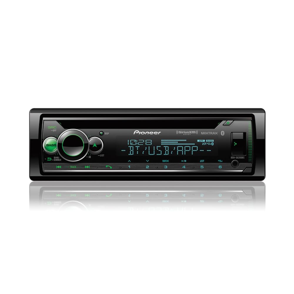 Pioneer DEH-S6200BS CD Receiver MIXTRAX, Built-in Bluetooth, and SiriusXM-Ready (Renewed)