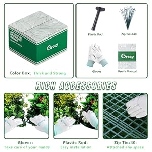 Grass Wall, Artificial Tropical Boxwood Panels 20"x20"(12pcs), Privacy Hedge Fence Screen with UV Protection, Greenery Backdrop for Indoor Home Wedding Decor and Outdoor Patio Backyard Grass Wall Artificial Tropical Boxwood Panels 20x2012pcs Privacy Hedge Fence Screen with UV Protection Greenery Backdrop for Indoor Home Wedding Decor and Outdoor Patio Backyard