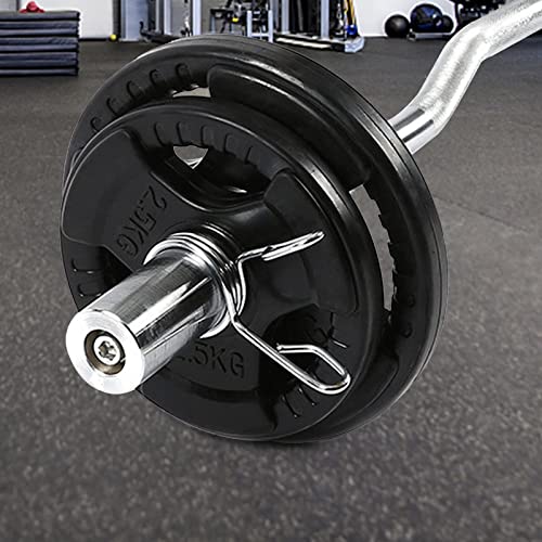 2-Inch Solid Cast Iron Weight Plates, Rubber Coated Olympic Grip Plate In Pairs Or Single For Strength Training, Weightlifting And Bodybuilding, Barbell Weights Plates For Home Gym (5.5Lb, Set Of 2) #TOP4