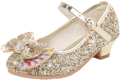 Chaussures princesse fille talon stable anti-douleur pour longues fêtes et mariages
