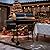 Royal Gourmet CC1830W 30-Inch Charcoal Grill with Offset Smoker and Wood-Painted Side Table, Outdoor Smoker Grill with 811 Sq. In. Cooking Area for Outdoor Barbecue Event, Black