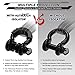 AUTMATCH D Ring Shackle Isolators Washers Kit - 2 Rubber Shackle Isolators with 8 Washers, Fits 3/4 Shackles Protect and Prevents Rattling - Shackle Cover Black