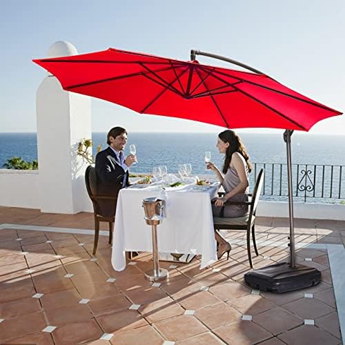 Copertura Ricambio Per Ombrellone Earnmore 3m - 8 Costole, Poliestere UV, Cachi - Foto 7