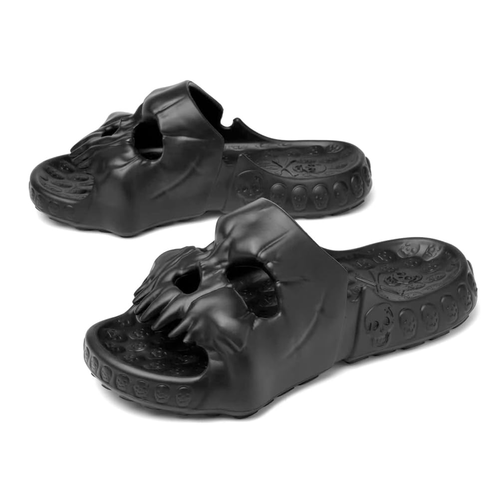 Asifn Skull Slides Pantofole Doccia per le Donne Uomini Sandali Casa EVA Spessore Soft Open Toe su Indoor Outdoor Beach Pool Sandali