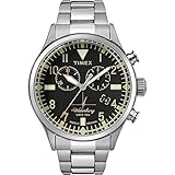 Wasserdichtigkeit: 5 bars Timex Herren Analog Quarz Uhr mit Edelstahl Armband TW2R24900VQ