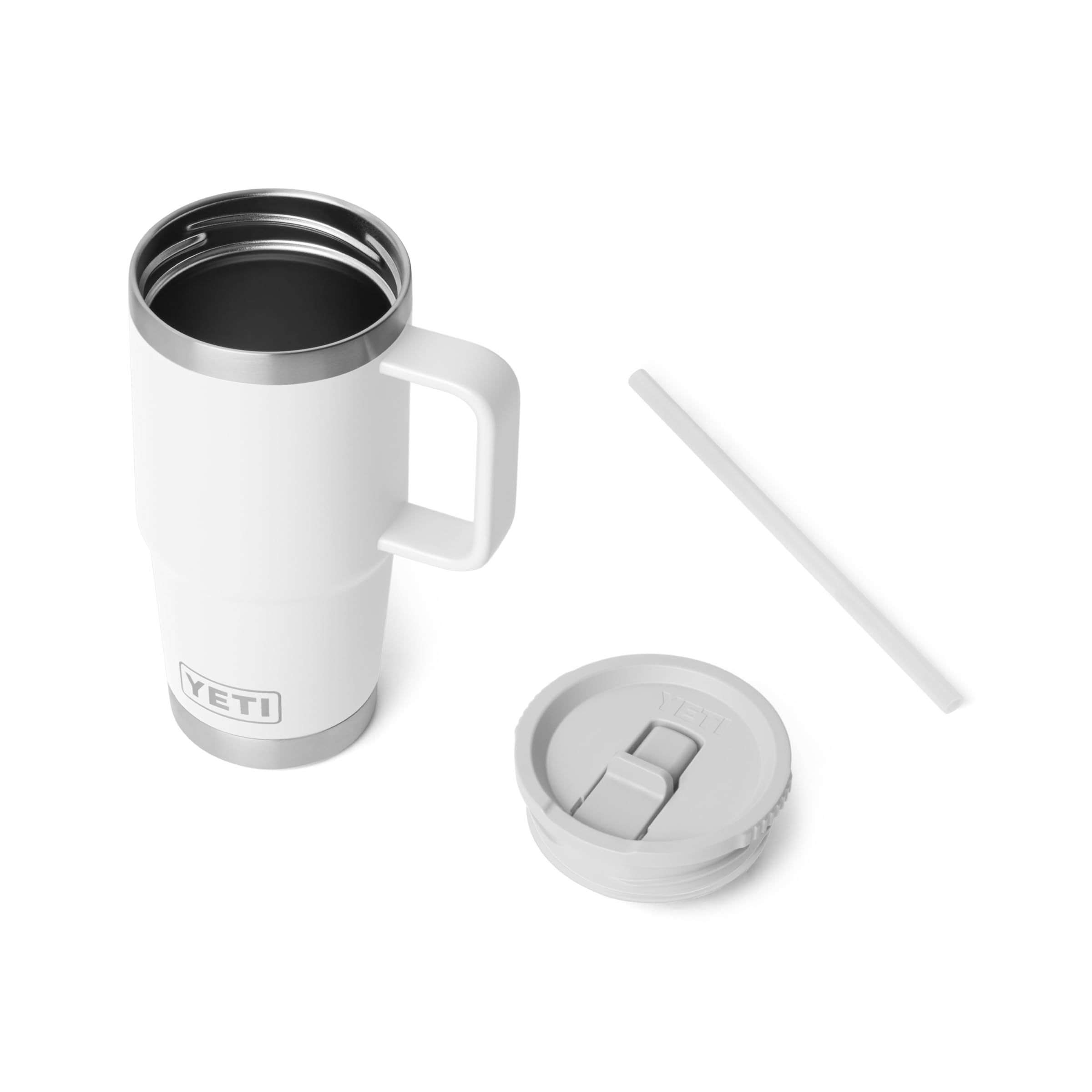 YETI Rambler Gobelet avec couvercle à paille, blanc, 591 ml