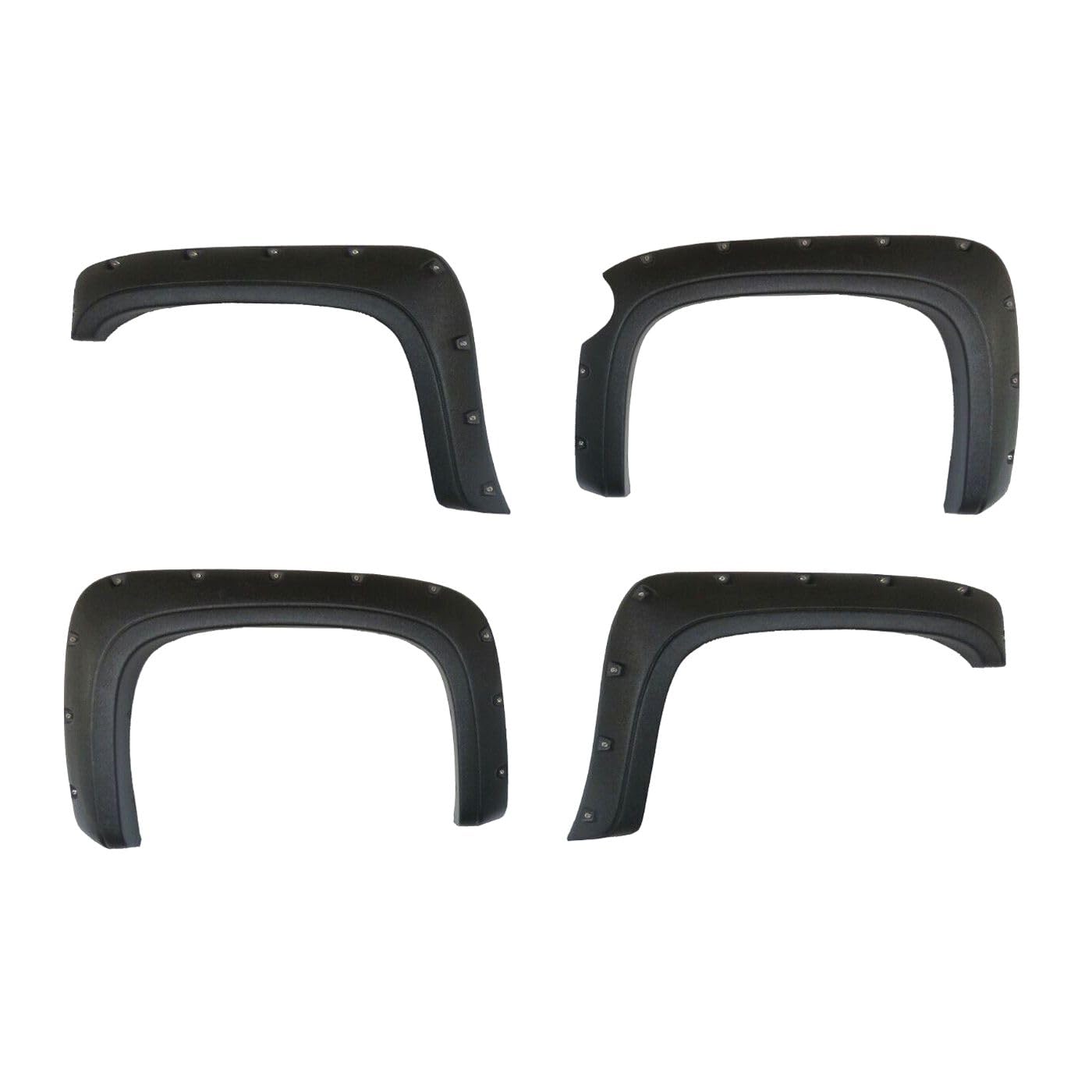 NinGYiYan Pocket Trim and Bolt Textured Wheel Protector Flare for Chevy for Silverado 1500 2007-2013 5'8