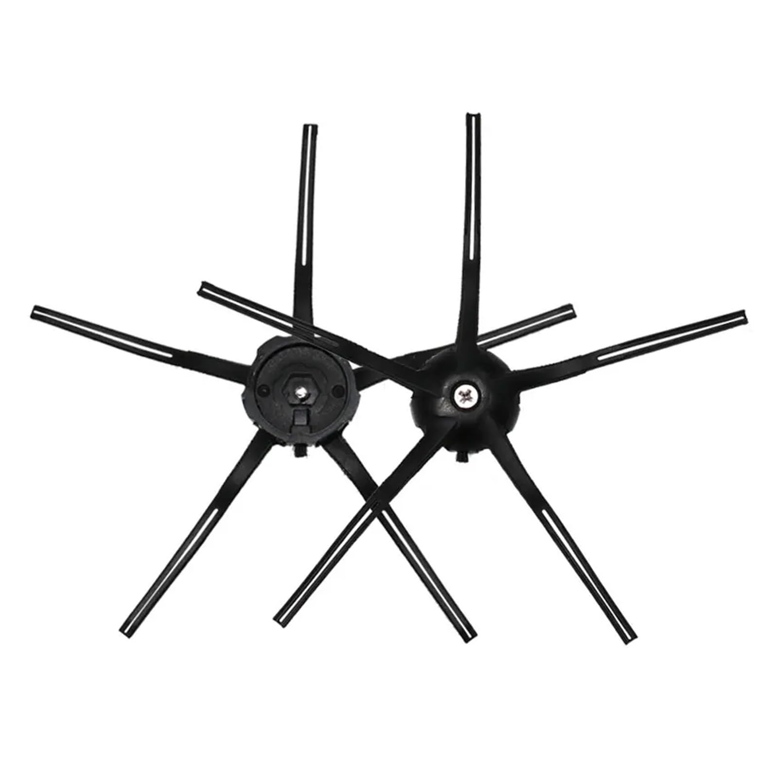 TINGELWQAXC 5-Arm Side Brush，Compatible For Roborock，S7 Maxv Ultra / S7 Max T7S Plus S6 S5 MAX(2 black)