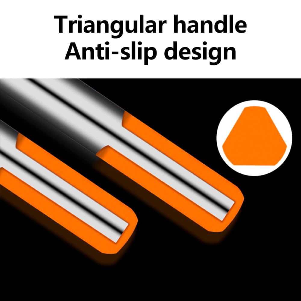 Triangolo filettato in Acciaio al tungsteno per pareti in Mattoni per calcestruzzo Punta per Trapano per Marmo per Uso Domestico Punta per Trapano Elettrico a Mano, 12 mm 2 Pezzi
